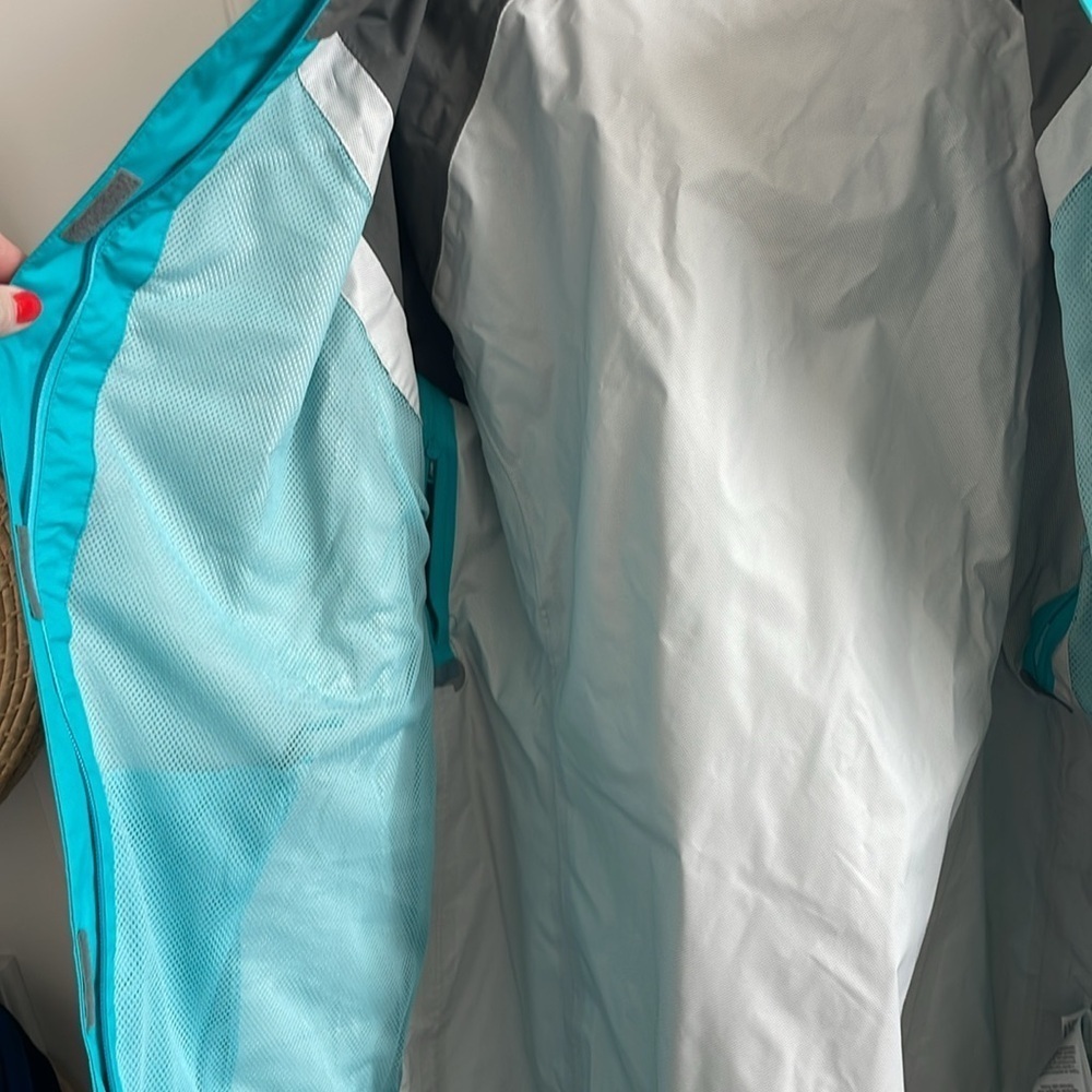 NWT Columbia Women’s Teal & Gray Outdry Extreme Hybrid Jacket - Size Large - Picture 8 of 10